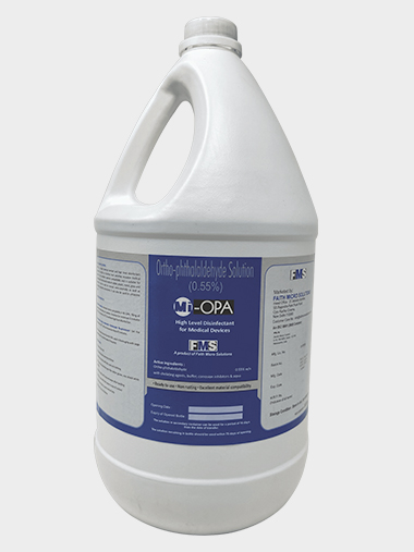 CIDEX OPA (MI OPA) High Level Disinfectant and Sterlient for Medical Devices. It has excellent material compatibility and is suitable for reprocessing of instruments used in OT and ICU.