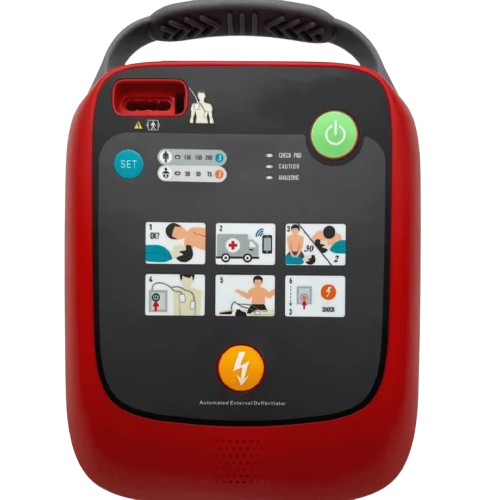 defilibrator An AED (Automated External Defibrillator) is a portable medical device designed to treat people experiencing sudden cardiac arrest, a condition where the heart suddenly stops beating effectively. The AED analyzes the heart’s rhythm and, if necessary, delivers an electric shock to help the heart re-establish an effective rhythm.